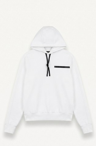 Cotton-blend hooded sweatshirt