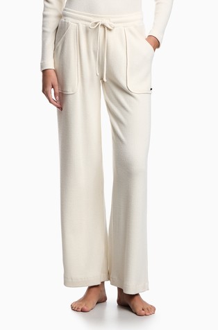 Rebraste hlače od mješavine viskoze