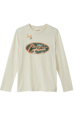 Majica s otiskom i vezom