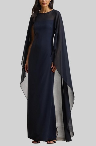 Haljina od žoržeta s ogrtačem