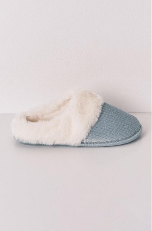 Papuče s lurex prugastim uzorkom