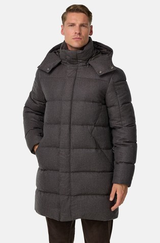 Vodoodbojna flanelska prošivena jakna punjena paperjem