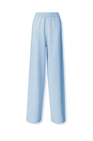 Cotton blend knit trousers with lurex
