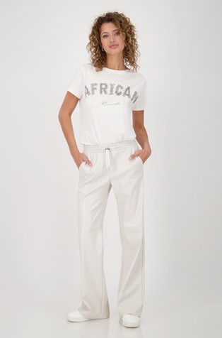 Straight fit hlače od umjetne kože