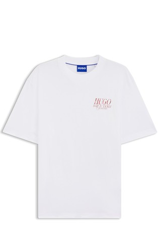 Pamučna majica kratkih rukava s morskim otiskom straga