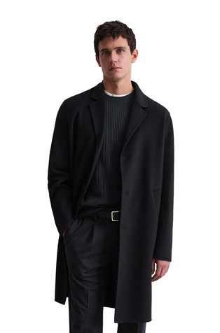 Regular fit kaput od mješavine vune