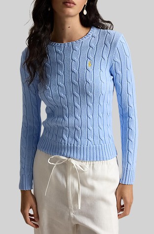 Strukturirano pleten pamučni pulover