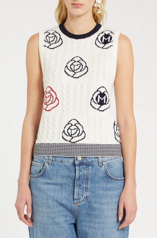 Pleten prsluk s uzorkom logotipa