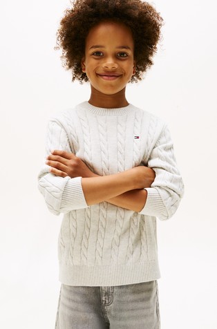 Pleten pamučni pulover