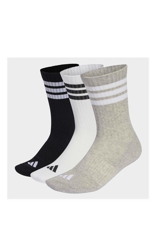 3-Stripes Cushioned Crew Socks 3 Pair Pack