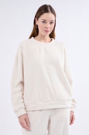 Matilda teksturiran pulover od velura