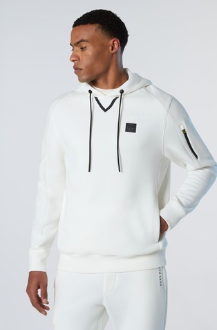 Pulover od piké scuba tkanine s kapuljačom