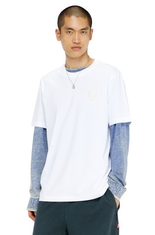 Cotton T-shirt with logo motif