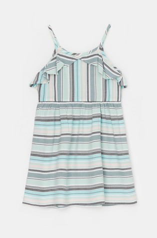 Haljina od viskoze s prugastim uzorkom