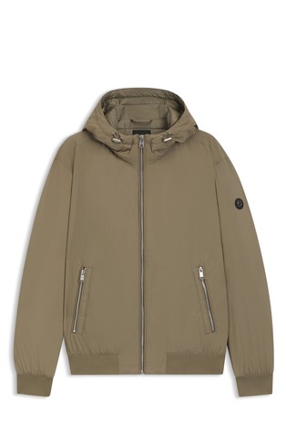 Vodoodbojna jakna punjena paperjem s kapuljačom