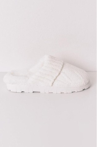 Teksturirane pletene papuče