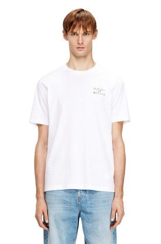 Regular cotton T-shirt with puff print