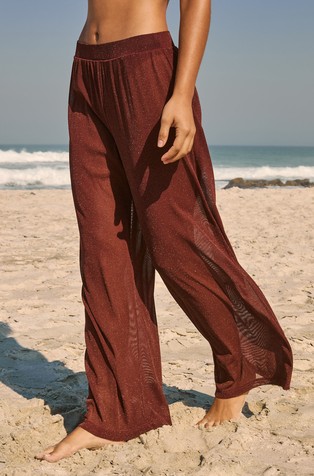 Celestia lurex beach trousers