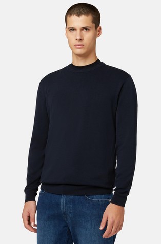 Round-neck Pima Cotton Sweater