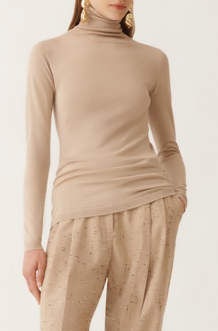 Pletena dolčevita od kašmira i svile