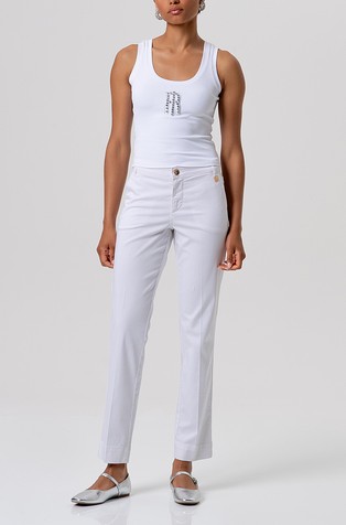 Chino pant regular fit made in gabardine