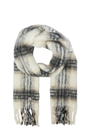 Čupav pleten šal s resama