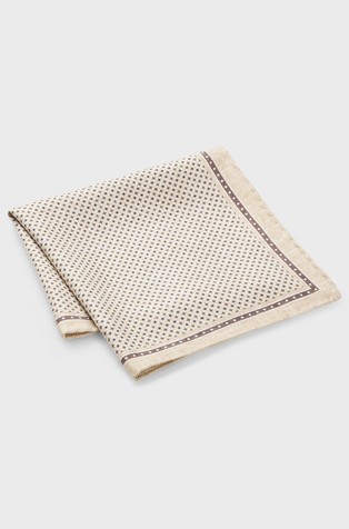 Svilena džepna maramica s uzorkom