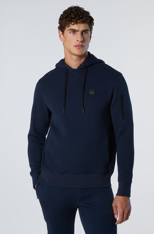 Pulover od piké scuba tkanine s kapuljačom