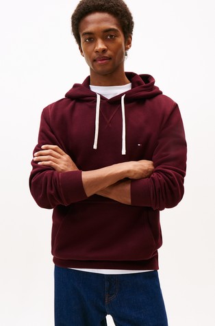 Pulover od mješavine pamuka s kapuljačom i flisiranom unutrašnjošću