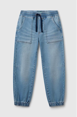 Jeans hlače s elastičnim strukom