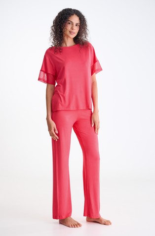 Sia pidžama kratkih rukava od mješavine viskoze