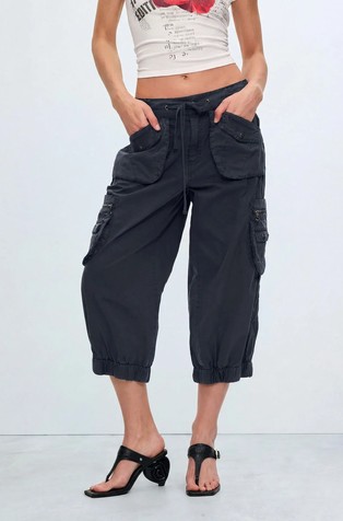 Capri cotton cargo trousers