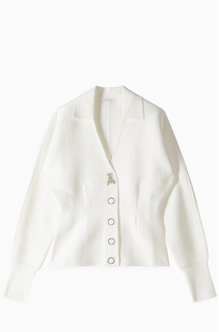 Kardigan s polo ovratnikom