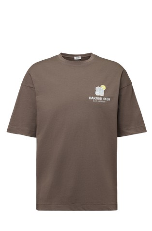 Pure cotton relaxed-fit front and back printed T-shirt