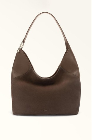 Veća hobo torba od brušene kože za nošenje preko ramena