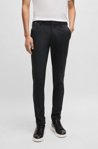 Slim-fit trousers in a cotton blend with stretch