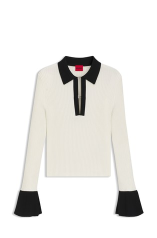 Pletena polo majica s logo kukicama