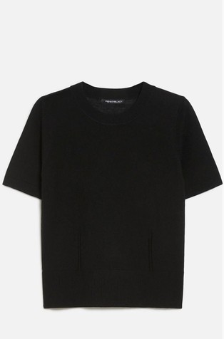 Pletena vunena majica kratkih rukava