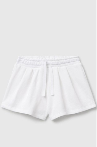 Pamučne kratke hlače s naborima