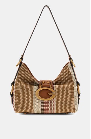 Camden Woven Mini Shoulder Bag With Pattern
