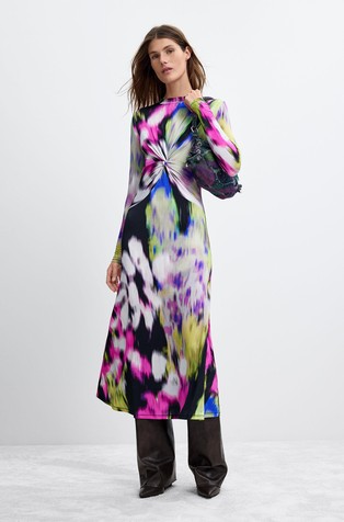 Midi Printed Dress M. C. Lacroix