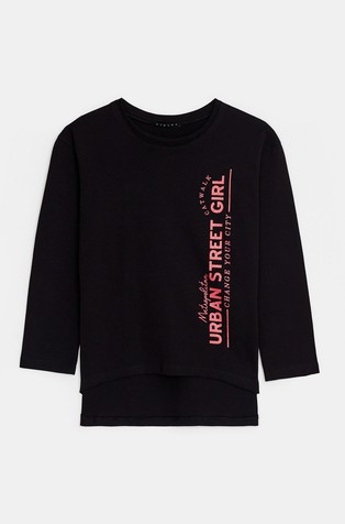 Pamučna majica dugih rukava sa svjetlucavim otiskom