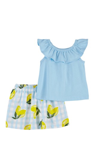 2-dijelni komplet - majica i suknja s ušivenim hlačama