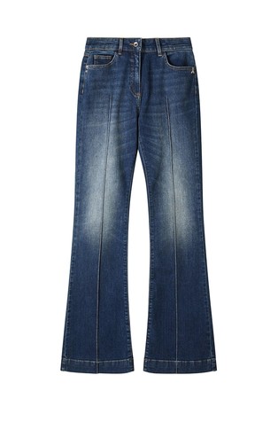 Jeans hlače od mješavine pamuka sa zvonastim nogavicama