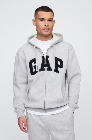 Fleece Logo Zip Hoodie