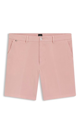 Modern-fit shorts in stretch-cotton twill