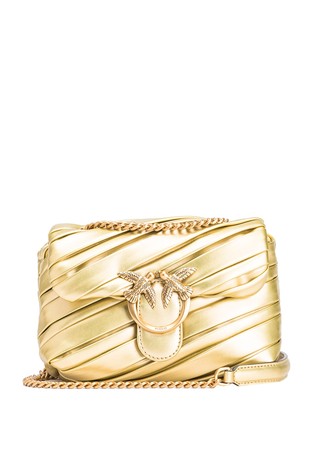 Love Puff Baby Bag in Laminated Pleated Faux Leather