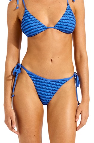 Mesh Effect Tie Side Rio Bikini Bottom