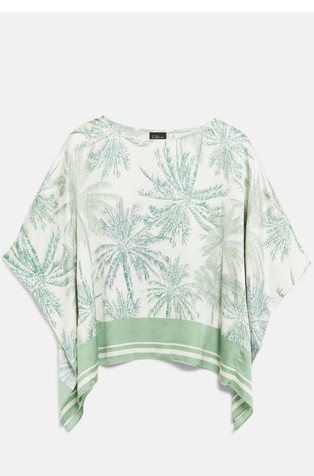 Patterned blouse in viscose