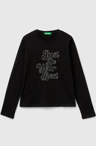 Pamučna majica sa svjetlucavim vezom